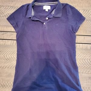 Navy American Eagle Polo - medium